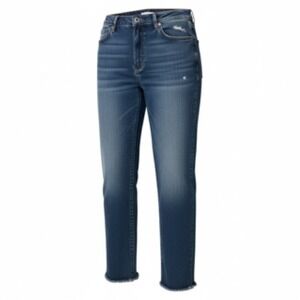 American Eagle Strigid Women's Distressed Blue Denim Jeans - Size 12
